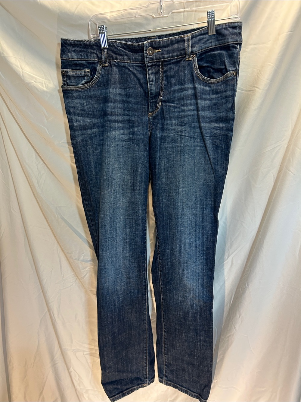 Chico's Dark Wash Straight Leg Jeans